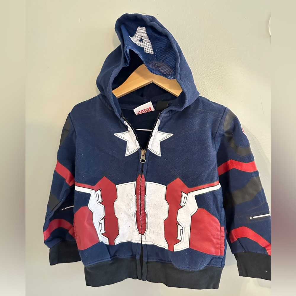 Captain America Hoodie Zip-Up